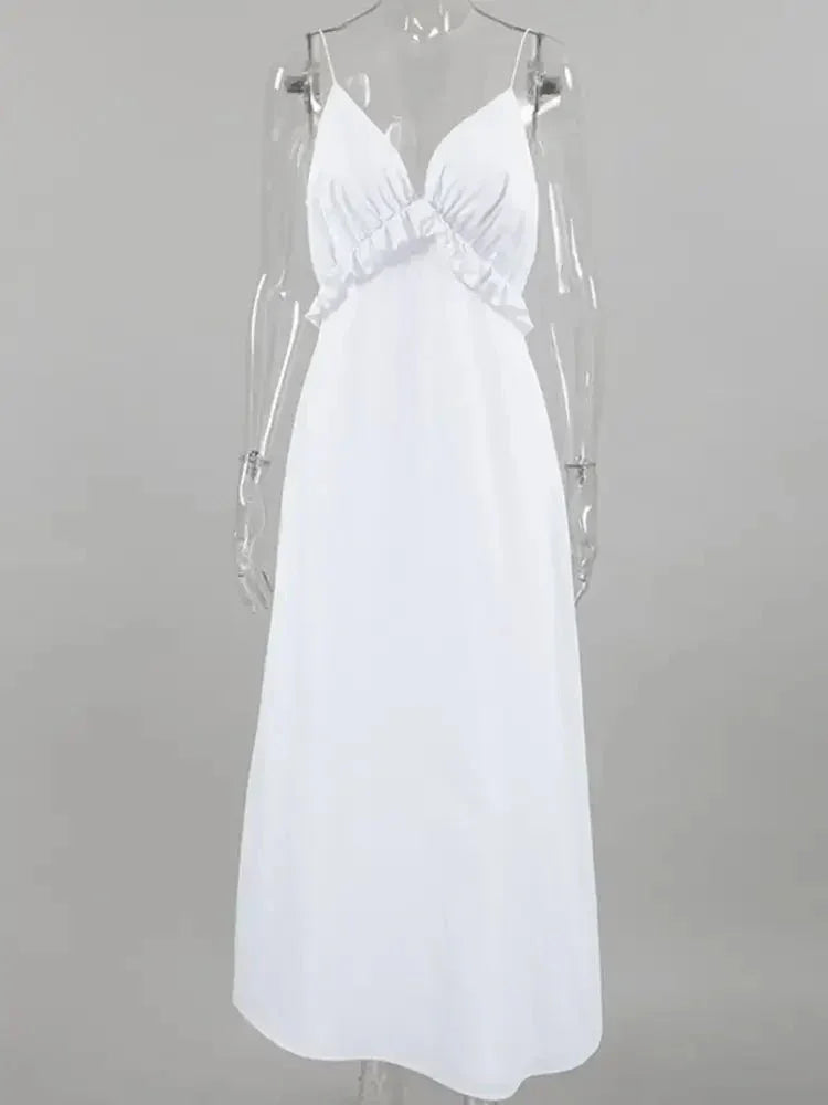 Ruffled V - Neck Maxi Dress - Update AvenueTrendsi100100854202285100100854202285a72fb7be - e33b - 410f - 98cf - 47234abeca4a - Max - OriginWhite