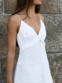 Ruffled V - Neck Maxi Dress - Update AvenueTrendsi1001008542022851001008542022854008298b - af01 - 43a1 - 8f7e - 3bd0bf9c86c4 - Max - OriginWhite