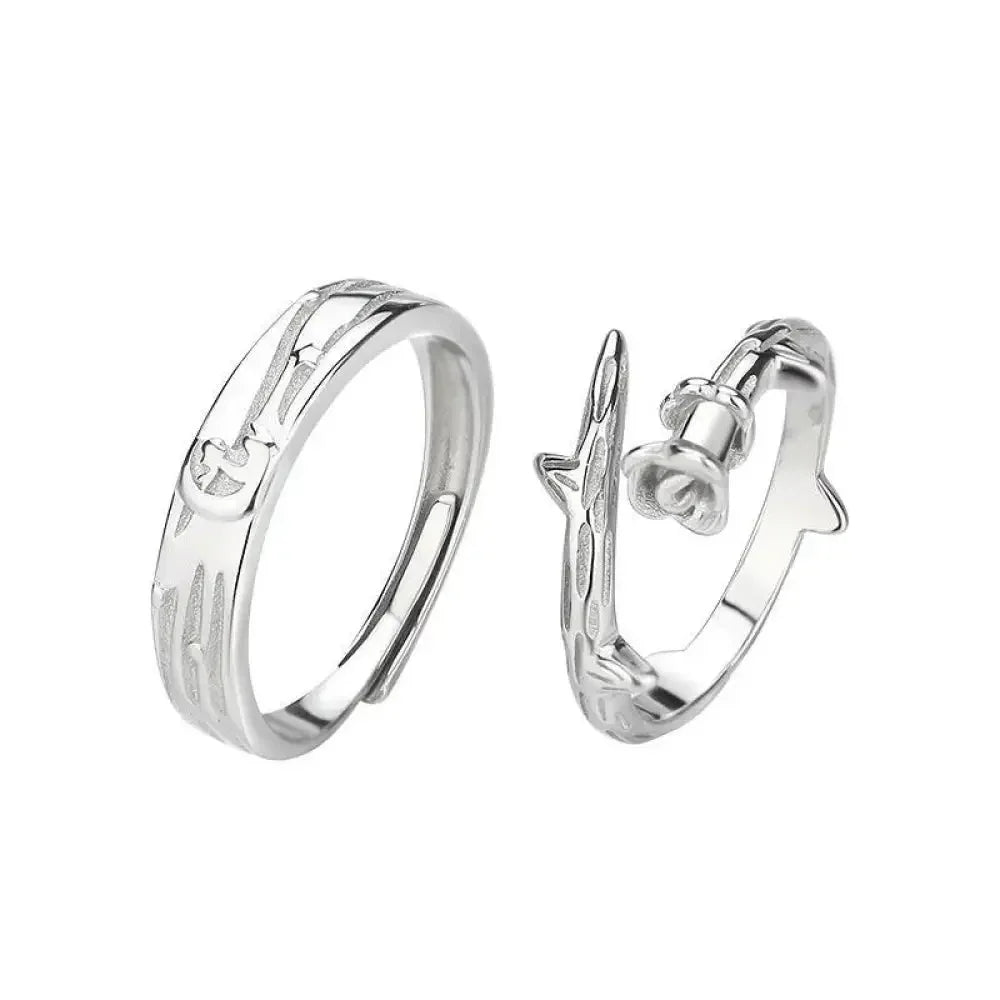 S925 sterling silver little prince and roses couple ring men and women a pair of Korean version simple students to send lover gifts - Update AvenueUpdate Avenues211460429339003S925 sterling silver little prince and roses couple ring men and women a pair of Korean version simple students to send lover gifts - Update AvenuesA pair of openings are adjustable