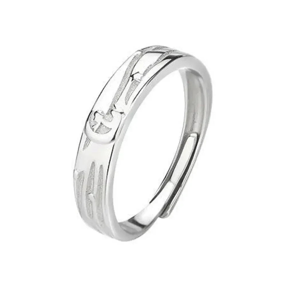 S925 sterling silver little prince and roses couple ring men and women a pair of Korean version simple students to send lover gifts - Update AvenueUpdate Avenues211460429339002S925 sterling silver little prince and roses couple ring men and women a pair of Korean version simple students to send lover gifts - Update AvenuesAdjustable male ring opening