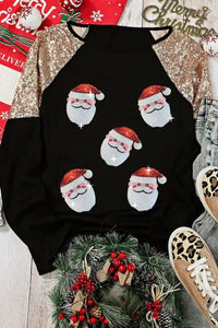 Santa Sequin Long Sleeve Round Neck Top - Update AvenueTrendsi1001015013980821001015013980824a7c90b4bd0f44979b566168d48c86cb - MaxBlack