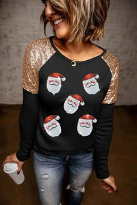 Santa Sequin Long Sleeve Round Neck Top - Update AvenueTrendsi1001015013980821001015013980823c2e534e48334d4981bb4f203a5c9291 - MaxBlack