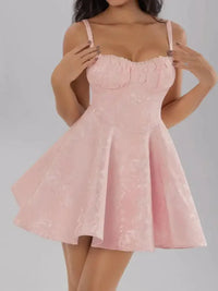 Satin Mini Cami Dress with Bow - Update AvenueCocktail DressesTrendsi100100302991150100100302991150Satin Mini Cami Dress with BowBlush Pink
