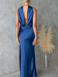 Satin Tube Maxi Dress