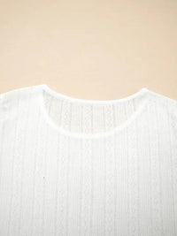 Scalloped Lace Trim Jacquard Textured T Shirt - Update AvenueT-ShirtsTrendsi100100687873536100100687873536bf80b96146444e75b85e842e22d395d1 - Max - OriginWhite