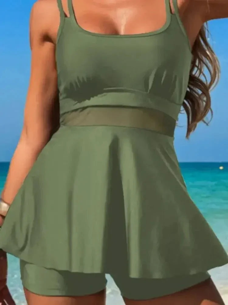 Scoop Neck Double Spaghetti Strap Top and Shorts Set - Update AvenueTrendsi100100095892073100100095892073fb94b505 - cd6a - 4531 - b974 - 776ab228a052 - MaxMatcha Green