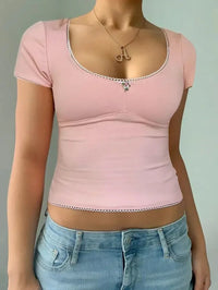Scoop Neck Short Sleeve T-Shirt - Update AvenueT-ShirtsTrendsi100100280111892100100280111892cfeb14ac - fd39 - 410c - a8e4 - 3e2854189b18 - Max - OriginBlush Pink