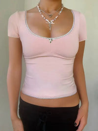 Scoop Neck Short Sleeve T-Shirt - Update AvenueT-ShirtsTrendsi100100280111892100100280111892ae4025c6 - bac0 - 4ed0 - 9909 - 4f2883654785 - Max - OriginBlush Pink