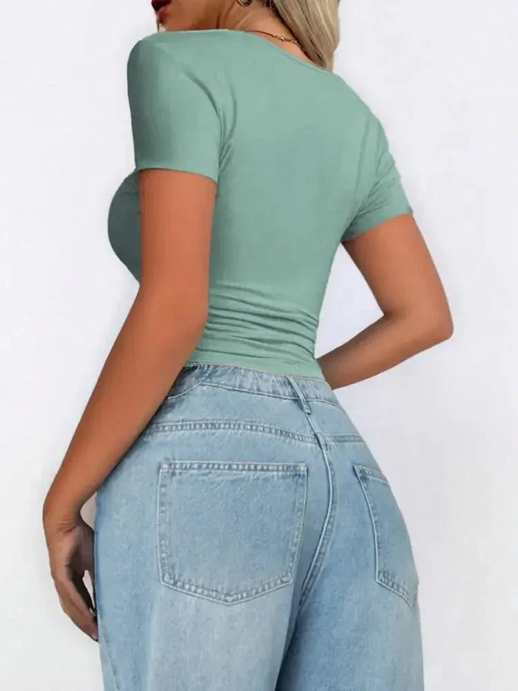 Scoop Neck Short Sleeve T-Shirt - Update AvenueT-ShirtsTrendsi100100508749873100100508749873189db045 - a4f7 - 420c - 8d91 - d4bd8aa6471c - Max - OriginSage