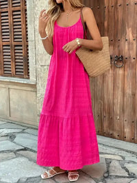 Scoop Neck Tiered Maxi Cami Dress - Update AvenueDaily EssentialsTrendsi100100014848076100100014848076f46647dcec874e32bc823e68830a990d - Max - OriginHot Pink