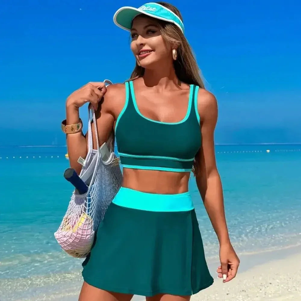 Scoop Neck Top and Skort Swim Set - Update AvenueTrendsi100100176925601100100176925601e9651af824a84110a857358a61d2ef34 - MaxDeep Teal
