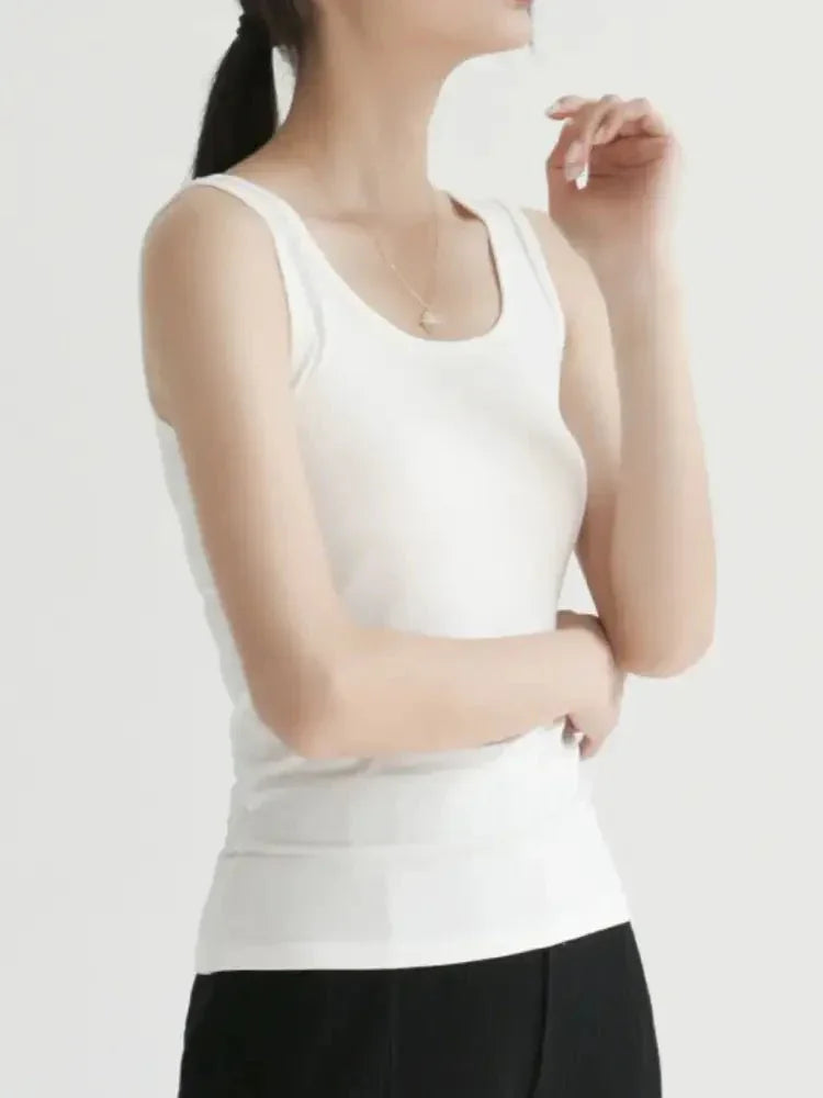 Scoop Neck Wide Strap Tank - Update AvenueTrendsi1001006247928681001006247928687db5b413 - ecea - 4989 - b0bd - bca243b1764f - Max - OriginWhite
