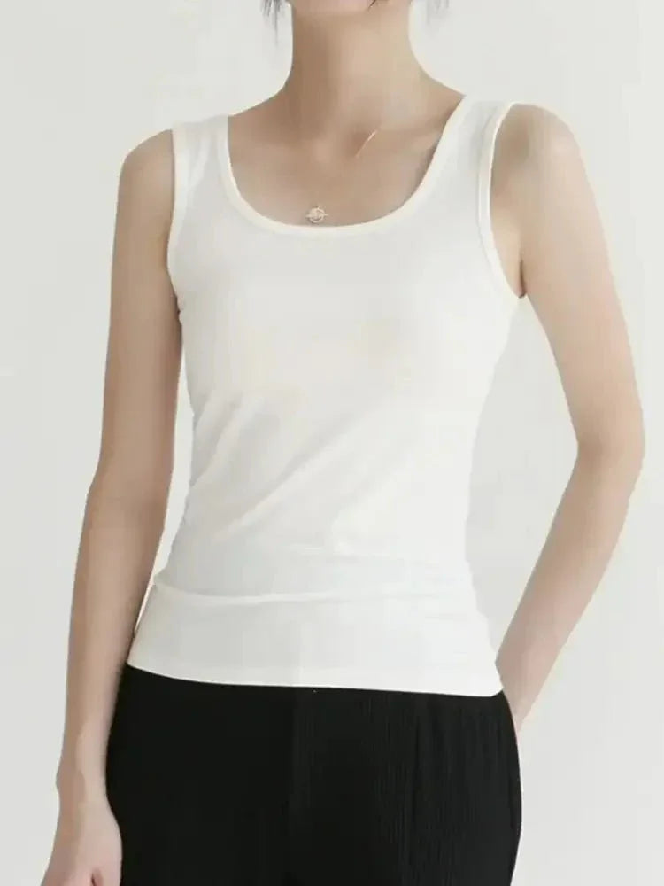 Scoop Neck Wide Strap Tank - Update AvenueTrendsi100100624792868100100624792868c8639347 - e357 - 4441 - 8ddc - 070e273f1bdf - Max - OriginWhite