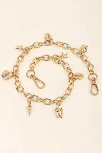 Sea Element Charm Iron Chain Belt - Update AvenueTrendsi101300328858015101300328858015Sea Element Charm Iron Chain BeltGold