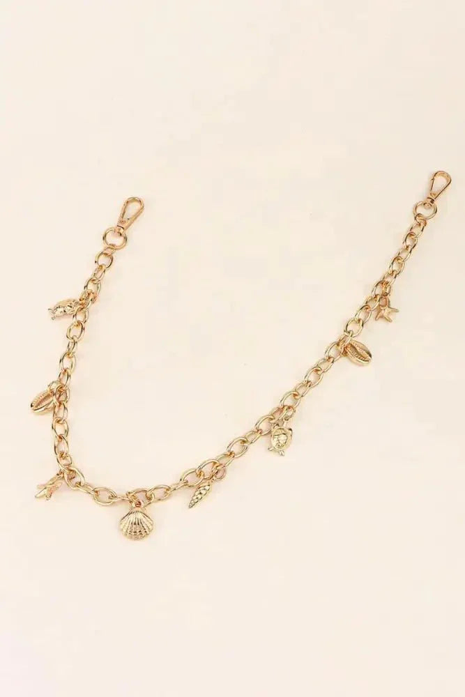 Sea Element Charm Iron Chain Belt - Update AvenueTrendsi101300328858015101300328858015Sea Element Charm Iron Chain BeltGold