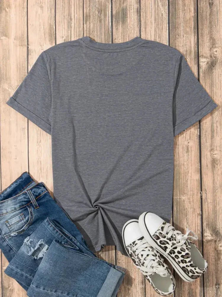 Sequin Bow Short Sleeve Tee - Update AvenueT-ShirtsTrendsi100100825513238100100825513238adce6431a9ef43a18e1cdbdea623b67d - Max - OriginDark Gray