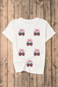 Sequin Cherry Round Neck Short Sleeve T-Shirt - Update AvenueT-ShirtsTrendsi100100470241322100100470241322a3c42e02 - 716b - 4a35 - b87f - 8f772fa731c0 - Max - OriginWhite
