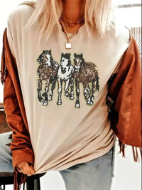 Sequin Horses Patched Casual Crewneck T Shirt - Update AvenueT-ShirtsTrendsi1001009596733241001009596733249a411b3c - 11b7 - 489b - aa55 - 7aa303c4593d - Max - OriginKhaki