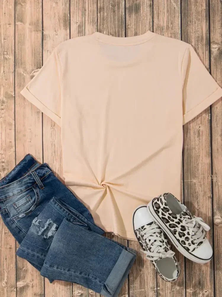 Sequin Horses Patched Casual Crewneck T Shirt - Update AvenueT-ShirtsTrendsi100100959673324100100959673324e794c33d136a47e18175e4f5ac9abe6a - Max - OriginKhaki