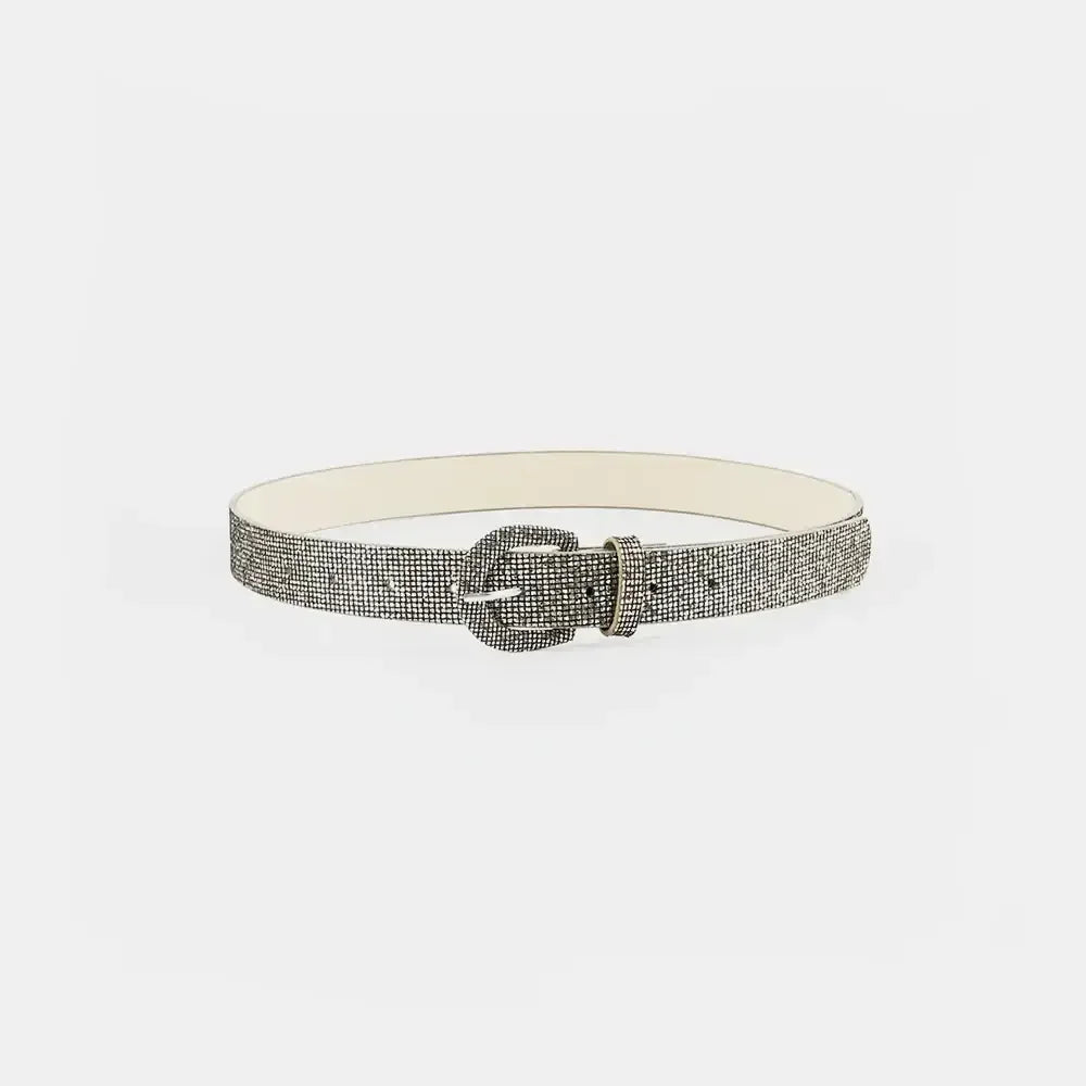Sequin PU Leather Belt