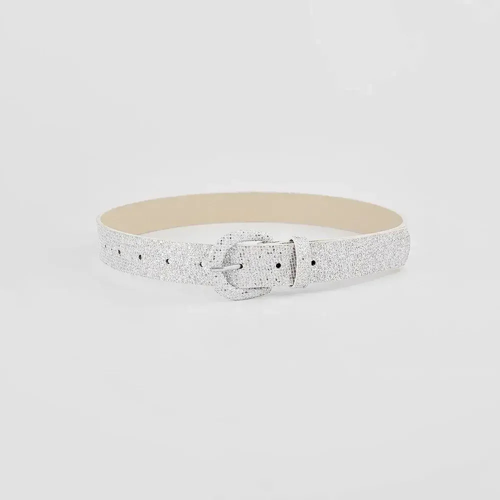 Sequin PU Leather Belt
