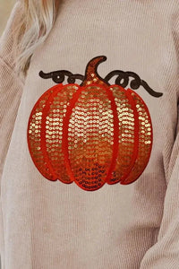 Sequin Pumpkin Round Neck Long Sleeve Sweatshirt - Update AvenueHalloweenTrendsi1001006988161011001006988161019c47cbee - 759d - 449d - aaac - 9766ea487fee - MaxEggshell
