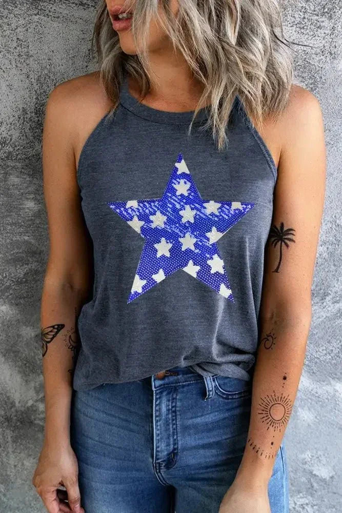 Sequin Star Grecian Neck Tank - Update AvenueHonor the Stars and StripesTrendsi100100944261237100100944261237b39b3eeb - db76 - 45a5 - 87c6 - 3a20839f3a52 - MaxDark Gray