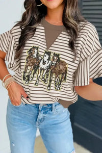 Sequin Striped Round Neck T-Shirt - Update AvenueT-ShirtsTrendsi10010042205167110010042205167145c170d0 - bdb3 - 40f9 - bafb - 9f8ff20ad10f - Max - OriginTaupe