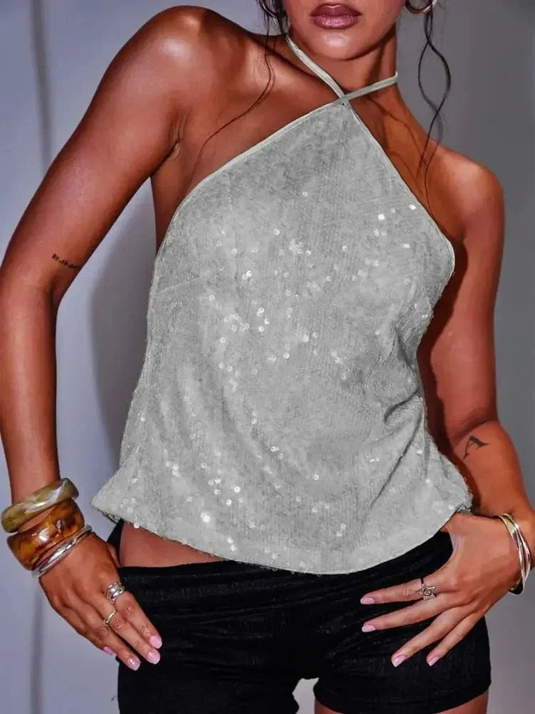 Sequined Halter Neck Cami - Update AvenueTrendsi1001008915119361001008915119363c211d081ea5403e861a6f30e6959441 - Max - OriginGrey