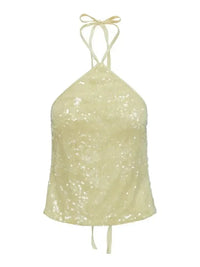 Sequined Halter Neck Cami - Update AvenueTrendsi100100891517062100100891517062c51b5a5a9d3941b780a699a6695f30da - Max - OriginYellow