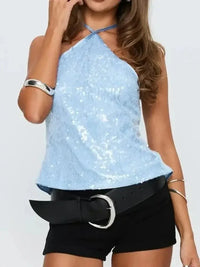 Sequined Halter Neck Cami - Update AvenueTrendsi1001008915173231001008915173239edf7ea8 - a79e - 4470 - 89e1 - 17a89010c239 - Max - OriginBlue