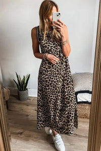 Side Slit Leopard Sleeveless Maxi Dress - Update AvenueFestival VibesTrendsi1001007543747801001007543747807733bd4d - 8c35 - 42b0 - 91a8 - 1ce116fd1d14 - MaxLeopard