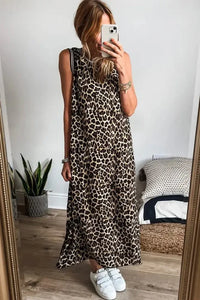Side Slit Leopard Sleeveless Maxi Dress - Update AvenueFestival VibesTrendsi100100754374780100100754374780baccbd8e - e176 - 4c15 - 9414 - 30188a3e77ba - MaxLeopard