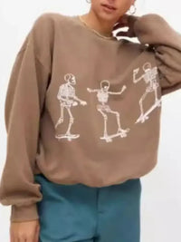 Skeleton Graphic Oversized Sweatshirt - Update AvenueHalloweenTrendsi100100528002282100100528002282af0065eb - adf0 - 4714 - 948d - d8c6a323730e - Max - OriginKhaki