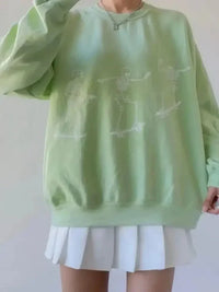 Skeleton Graphic Oversized Sweatshirt - Update AvenueHalloweenTrendsi1001005280034421001005280034425445e2a0 - 9104 - 4b5f - ba9c - 1545b94bea13 - Max - OriginLight Green