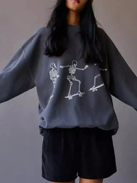 Skeleton Graphic Oversized Sweatshirt - Update AvenueHalloweenTrendsi10010052800685010010052800685073d2201d - edfe - 48bc - ab36 - 5b2b87a9ccf6 - Max - OriginGray