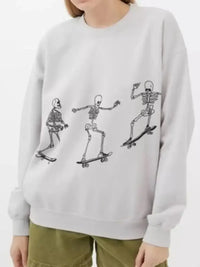 Skeleton Graphic Oversized Sweatshirt - Update AvenueHalloweenTrendsi100100528008243100100528008243829b23f9 - dbd4 - 4c02 - 8ed9 - b8d1db3c5862 - Max - OriginLight Gray