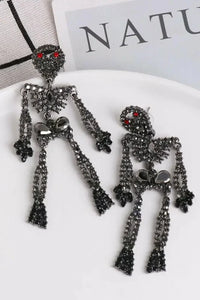 Skeleton Shape Glass Stone Dangle Earrings - Update AvenueHalloweenTrendsi101300039825021101300039825021b93ac1bd914f44448df91b920f4be431 - MaxCaramel