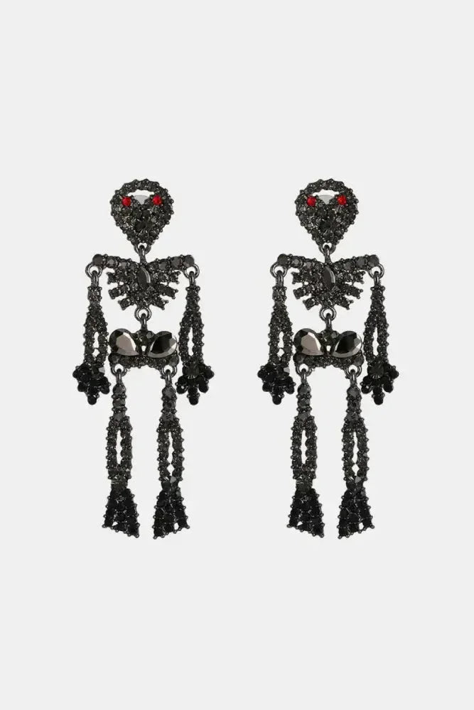 Skeleton Shape Glass Stone Dangle Earrings - Update AvenueHalloweenTrendsi101300039825021101300039825021d724660f7cf046138497d9812dd0f142 - MaxCaramel