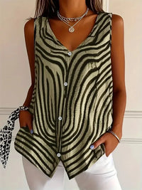 Sleeveless Zebra Print Button - Up Tank Top - Update AvenueTanks & CamisTrendsi1001003721600861001003721600861a40481837474d79a926f49ef09362ba - Max - OriginYellow - Green