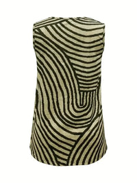 Sleeveless Zebra Print Button - Up Tank Top - Update AvenueTanks & CamisTrendsi10010037216008610010037216008605bc553589884030a793060ea704ad37 - Max - OriginYellow - Green