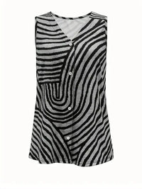 Sleeveless Zebra Print Button - Up Tank Top - Update AvenueTanks & CamisTrendsi1001003721619951001003721619952dc61d1512ce49fcb74b8917734c49bd - Max - OriginGray