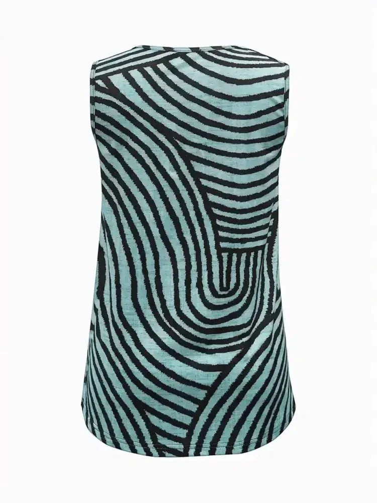 Sleeveless Zebra Print Button - Up Tank Top - Update AvenueTanks & CamisTrendsi1001003721637061001003721637060e4c3caa99c74cfd96f73edc5256d7a3 - Max - OriginBlue
