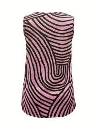 Sleeveless Zebra Print Button - Up Tank Top - Update AvenueTanks & CamisTrendsi10010037216881010010037216881026bbe845bb5c4ebfb63ba06203338a2b - Max - OriginDusty Pink