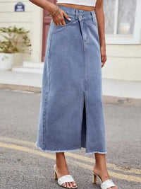 Slit Asymmetrical Waist Denim Skirt - Update AvenueDenim Dresses & SkirtsTrendsi1001007791328051001007791328053cdf8b9a - e02c - 4b79 - 9475 - 23c9a1ccecac - MaxLight