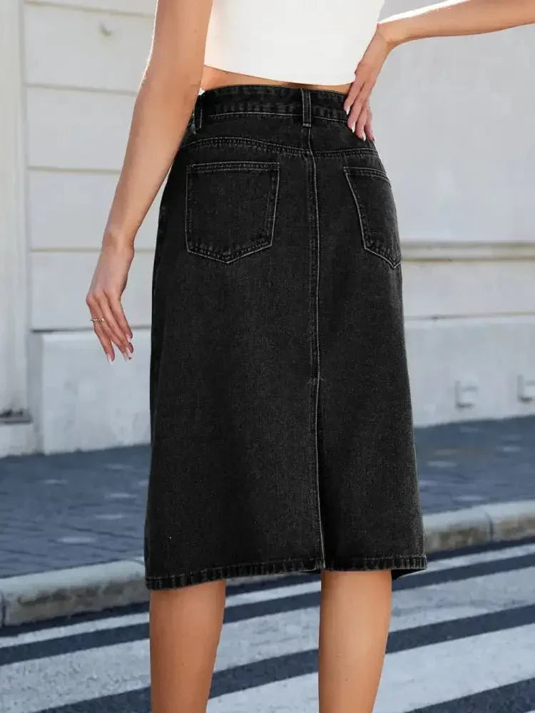 Slit Back Midi Denim Skirt - Update AvenueDenim Dresses & SkirtsTrendsi100100658502159100100658502159ae55c396 - 1b70 - 4faa - b70d - bc42724d26e9 - MaxLight Blue