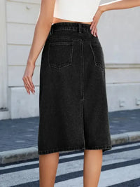 Slit Back Midi Denim Skirt - Update AvenueDenim Dresses & SkirtsTrendsi100100658502159100100658502159ae55c396 - 1b70 - 4faa - b70d - bc42724d26e9 - MaxLight Blue