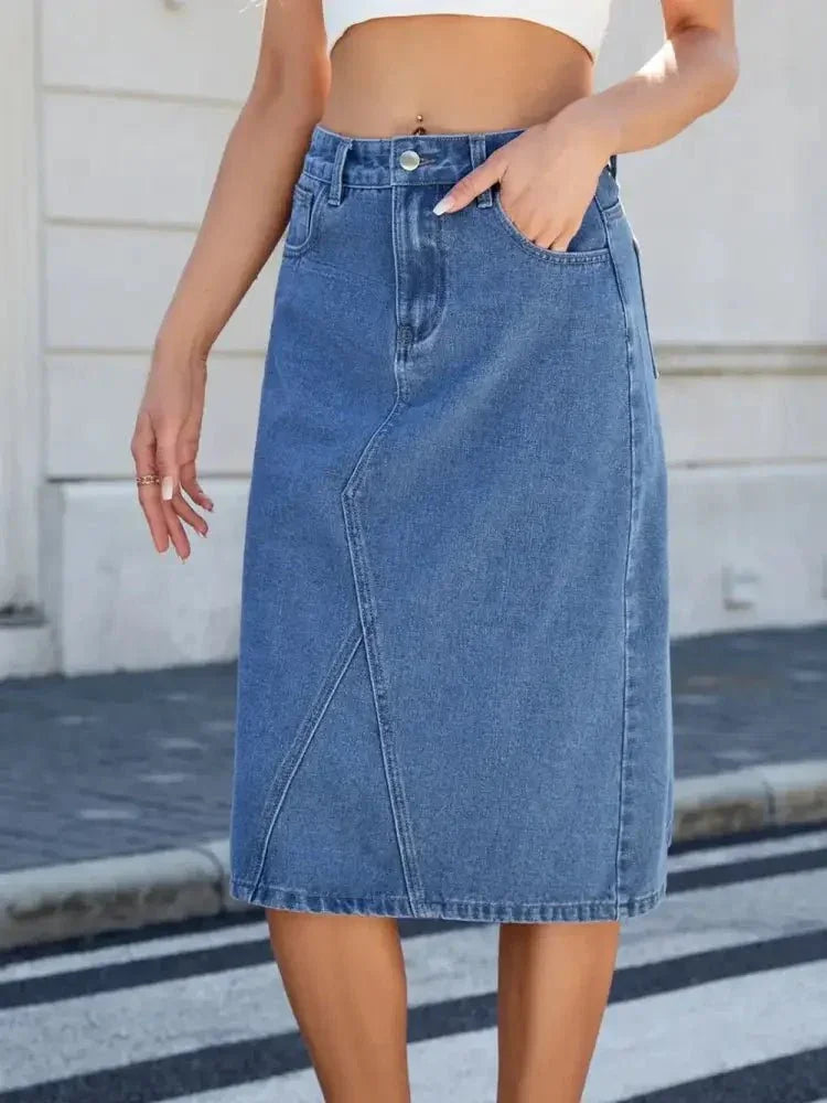 Slit Back Midi Denim Skirt - Update AvenueDenim Dresses & SkirtsTrendsi1001006585021591001006585021598e82cf0a - 5534 - 4893 - 8100 - 66847a78c542 - MaxLight Blue