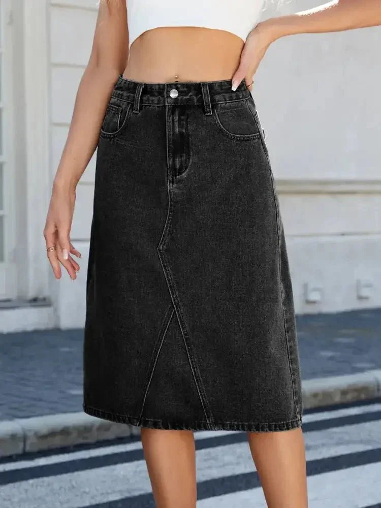 Slit Back Midi Denim Skirt - Update AvenueDenim Dresses & SkirtsTrendsi10010065850777710010065850777758ca1365 - 306b - 496a - a3aa - d7472a02fe4c - MaxBlack