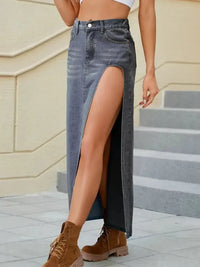 Slit Buttoned Denim Skirt with Pockets - Update AvenueDenim Dresses & SkirtsTrendsi1001008951192771001008951192774b852b87 - f3db - 4435 - 8d61 - c093745d747d - MaxMedium